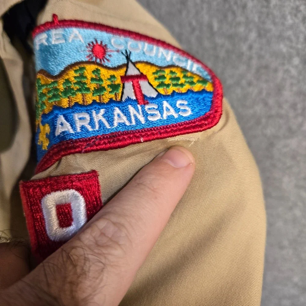 Boy Scouts of America Uniform Cargo Pants Olive Green Cargo Size 10/ 25 & shirt